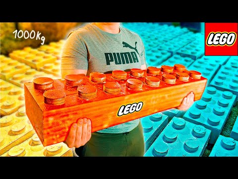 Видео: ГИГАНТСКОЕ LEGO ВЕСОМ 1 ТОННА!)
