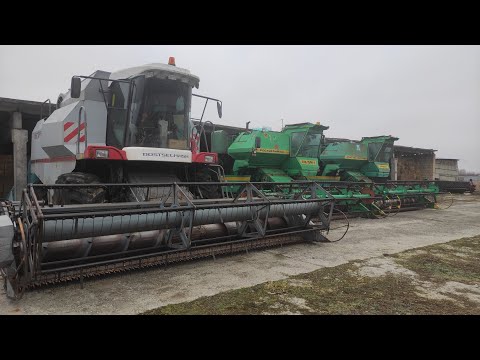 Видео: Комбайн Ростсельмаш Вектор 410 , СК-5МЭ-1 Нива-эффект . состояние у всех хорошее .