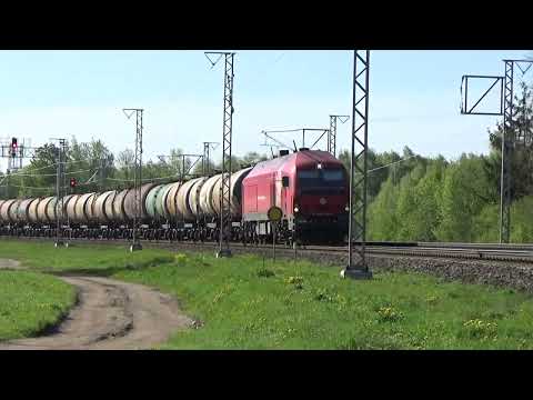 Видео: Тепловоз ER20-042(LTG), с наливным составом, на участке Шяуляй - Б.п 215 км.