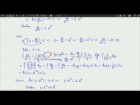 Видео: Дифференциальные уравнения №22, №58, №59