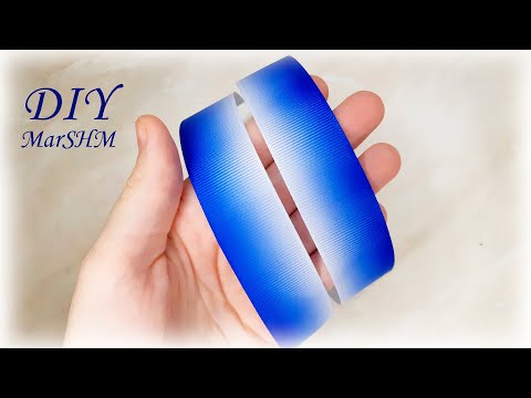 Видео: Невероятная красота! Бантики из репсовых лент 2 5 см канзаши мк