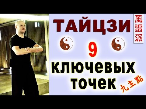 Видео: Структура тайцзицюань: 9 ключевых точек (цзючжудянь 九主點)