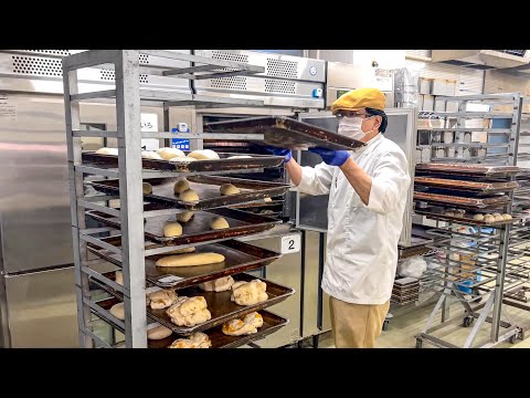 Видео: Замечательная японская выпечка! Мастерство, чтобы сделать 90 видов хлеба с раннего утра!