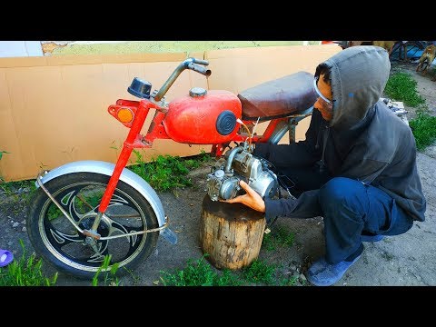 Видео: ОЖИВШИЙ ДВИГАТЕЛЬ СО СВАЛКИ МЕТАЛЛОЛОМА СТАВИМ НА РАМУ!!! ВОТ ЭТО ДА!!!