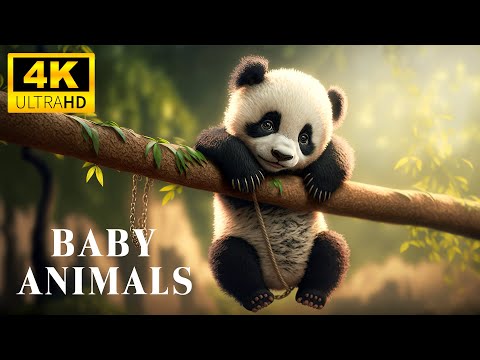 Видео: Baby Animals 4K (60FPS) — самые милые детеныши диких животных на Земле под расслабляющую музыку