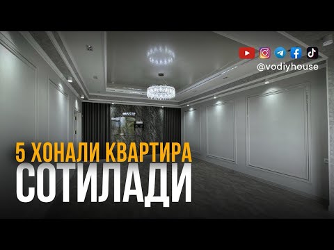 Видео: Фарғона шахар, Мухайёда 5 хонали квартира сотилади