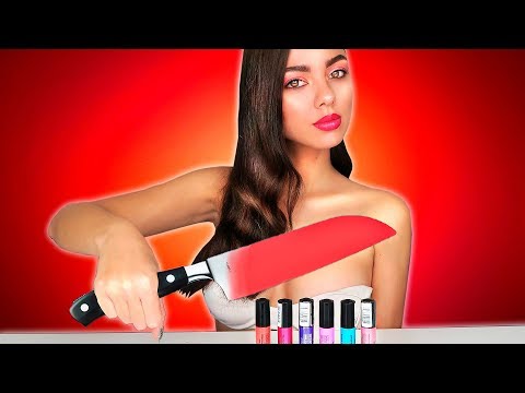 Видео: Раскаленный НОЖ VS. Косметика EVELINE / Уничтожение Косметики
