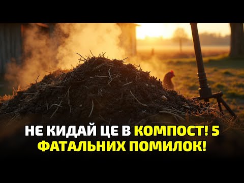 Видео: Не кидай це в компостну яму! 7 речей, через які все псується!
