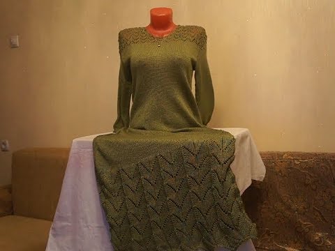 Видео: Платье зеленое яблоко на машинке
