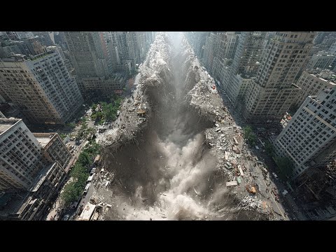 Видео: Огромный шар медленно движется к Нью-Йорку