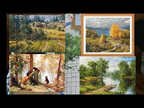 Видео: ВЫШИКА БОЛЬШИХ КАРТИН И НЕ ТОЛЬКО/ЛУКАС/ГОБЕЛЕН/КСЕНИЯ НОВИКОВА/ЗЕЛЕНЫЕ КАРТИНЫ.