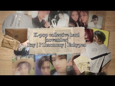 Видео: K-pop collective haul | november | распаковка к-поп фотокарт | ноябрь | ITZY | P1HARMONY | ENHYPEN