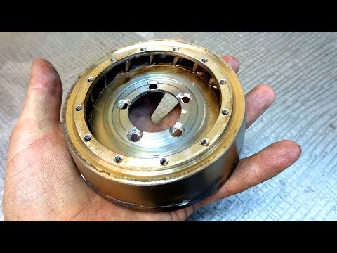 Видео: Новый сопловой аппарат для моего ТРД - Turbo jet engine nozzle