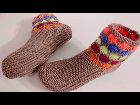 Видео: Следки-носочки спицами из остатков пряжи 🧶 подходит для начинающих