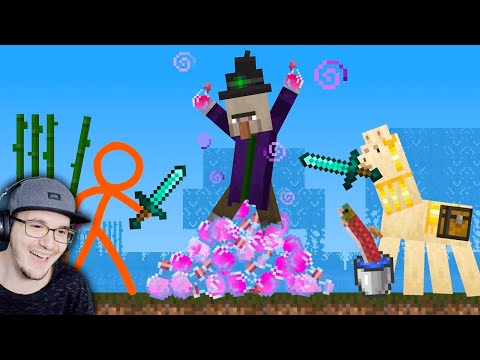 Видео: Анимация vs. МАЙНКРАФТ ► ВЕДЬМА -  Ep 21 ( Animation vs. Minecraft  ) The Witch | Реакция