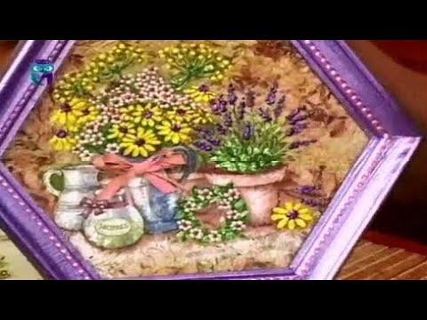 Видео: Декупаж. Делаем бумагу ручной работы и декорируем панно и тарелочку. Мастер класс. Наташа Фохтина