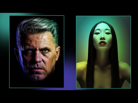 Видео: Эффект цветной подсветки в Фотошоп. Цветное свечение и контровый свет в Фотошопе