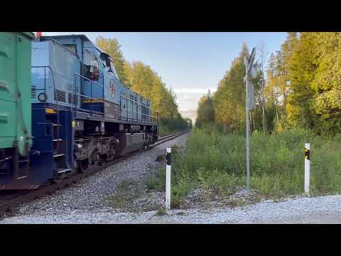 Видео: ТЭМ2-5609 и Ц30-М 1571 на перегоне Ахтме-Рауди/ TEM2-5609 and C30-M 1571 between Ahtme and Raudi st