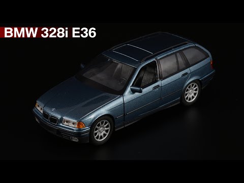 Видео: Универсал из 1990-х: BMW 328i E36 Touring /// Schuco /// Масштабные модели автомобилей 1990-х 1:43