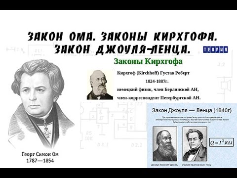 Видео: Закон Ома. Законы Кирхгофа. Закон Джоуля-Ленца