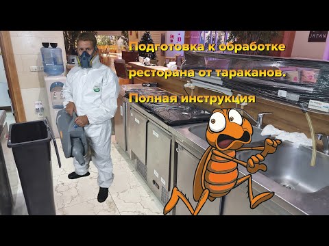 Видео: Подготовка ресторана к обработке от тараканов. Полная инструкция