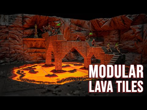 Видео: Лава должна растопить ваше лицо — яркая модульная плитка из лавы!
