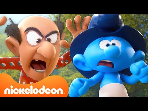 Видео: Каждый раз, когда Смурфики ускользали от Гаргамеля 😈 | Nicktoons