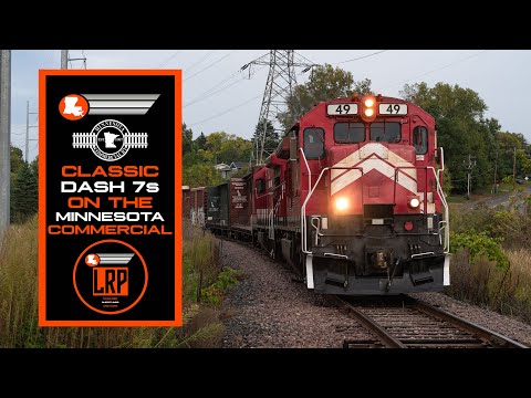 Видео: Классические GE Dash 7 на коммерческой железной дороге Миннесоты!