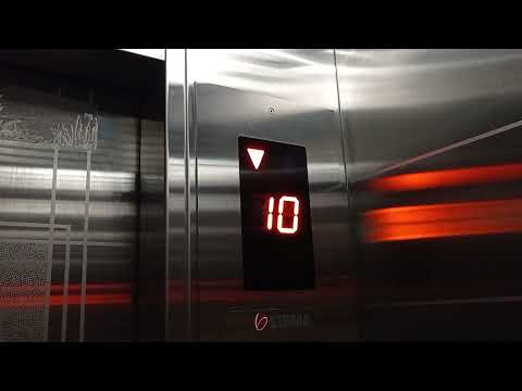 Видео: 2 лифта SIGMA Di1 2009 г. @ г. Сочи, переулок Богдана Хмельницкого 8