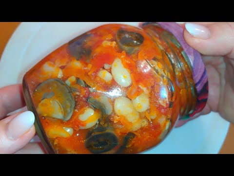 Видео: ОБАЛДЕННЫЙ САЛАТ ИЗ ГРИБОВ И ФАСОЛИ НА ЗИМУ!ПОНРАВИТСЯ ВСЕМ! СЪЕДАЮТ В МИГ! УЖЕ ГОТОВЯТ ВСЕ СОСЕДИ!