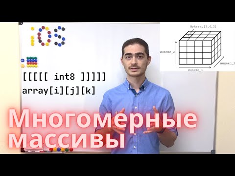 Видео: Занятие 21 - Многомерные массивы