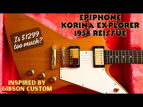 Видео: Epiphone вдохновлен переизданием Gibson Custom 1958 Korina Explorer — не слишком ли много $1299 з...