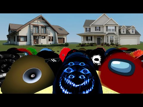 Видео: Злая семья Мунси против домов в Garry's Mod! (Парк 99)