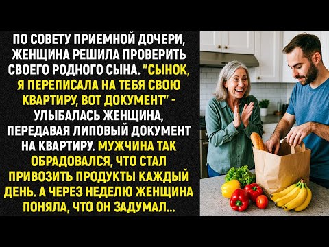 Видео: «Женщина решила испытать сына: “Я переписала на тебя квартиру, вот документ…”»