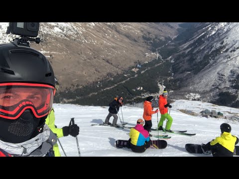Видео: Полный спуск с горы Чегет. Южный склон. 23.03.23 Лыжи Fischer Ranger 102 fr.