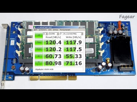 Видео: SSD Gigabyte i-RAM: обзор