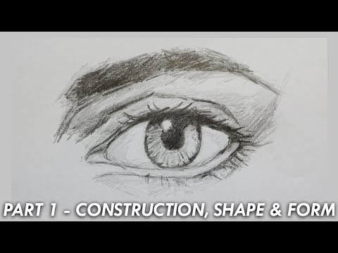 Видео: Как рисовать глаза — строение, форма и очертания