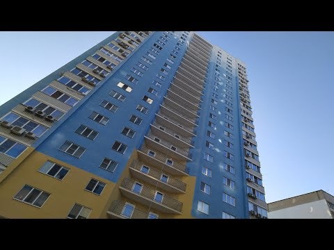 Видео: Обзор 25 этажного ЖК Лазурный (Шелдом-Север), (лифты МЛМ-2011 г.в), (Пугачёва 51а), (домофон VIZIT)