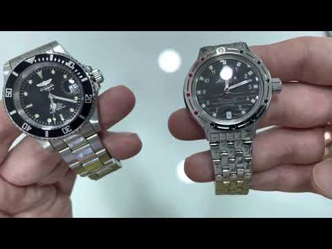 Видео: Сравнение часов invicta 8926ob и восток амфибия 420269