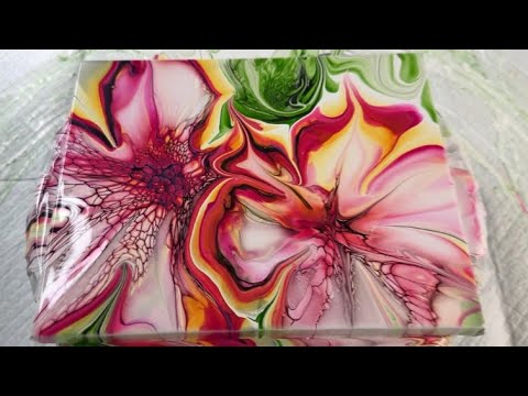 Видео: 75. Великолепные садовые цветы | Техника Fluid Art Bloom