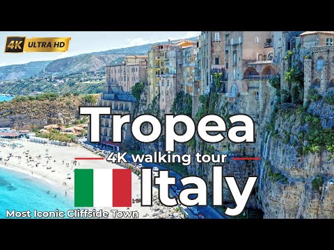 Видео: 🇮🇹 Тропеа, ИталияПешеходная экскурсия в формате 4K по жемчужине побережья Калабрии