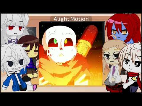 Видео: Undertale react to underwers and sans au || Реакция андертейла на андервёрс и Санс ау