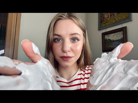 Видео: АСМР Нежное бритье и укладка волос. Тихий голос. Ролевая игра | ASMR Face Shave & Hairstyle