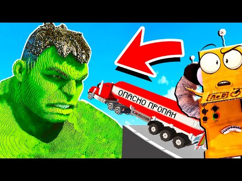 Видео: ШОК! ХАЛК ПРОТИВ МАШИН В TEARDOWN