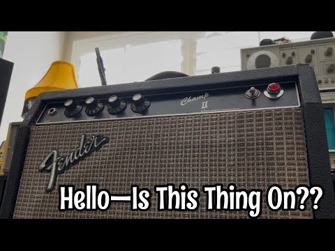 Видео: Fender Champ II Часть 2: Привет, эта штука включена?