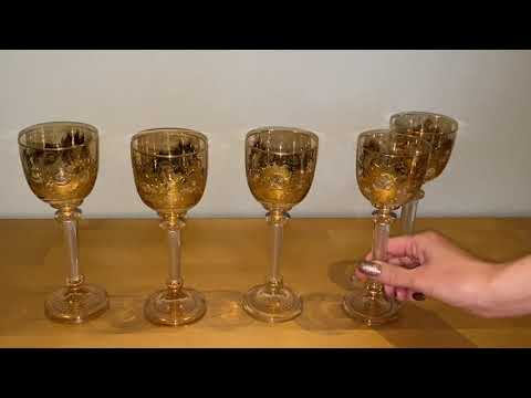 Видео: Запредельная роскошь и ослепительная красота бокалов, покрытых золотом от роскошного бренда MOSER.