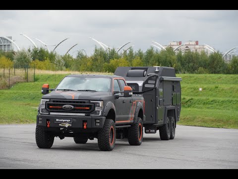 Видео: Для чего покупают американский пикап FORD F-350 ? Чтобы таскать австралийский прицеп BRUDER.