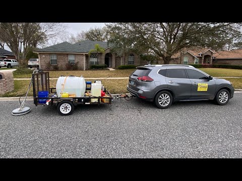 Видео: Настройка прицепа для мойки под давлением 5x8 (для новичков)