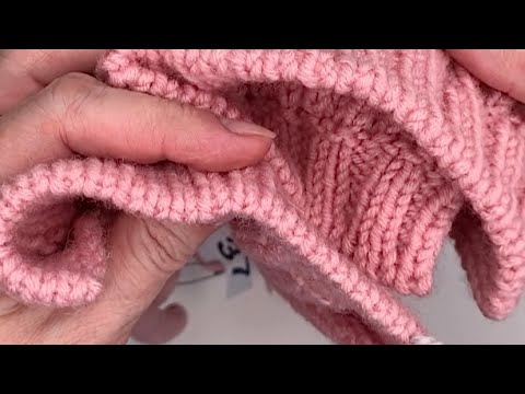 Видео: Тубулярный набор петель с помощью крючка. Эластичный край.