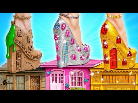 Видео: Домики Одного Цвета Бедная vs Богатая vs Ультра Богатая | Смешные Моменты от Multi DO Smile